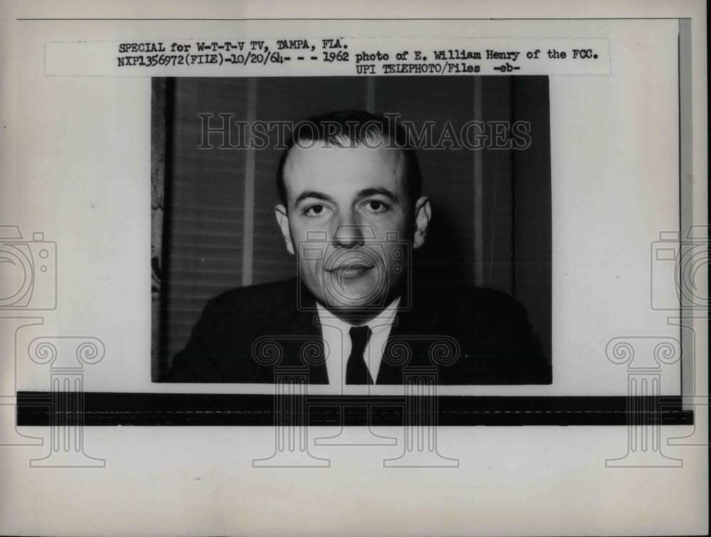 1964 E. William Henry of the Federal Communication Commission - Historic Images