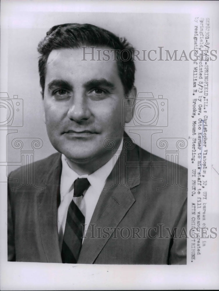 1961 Press Photo Christopher Viahopius UPI Bureau - nea32891-Historic Images