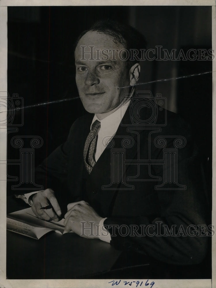 1934 Press Photo Professor Jacob Viner Appointed To Treasury Department - Historic Images