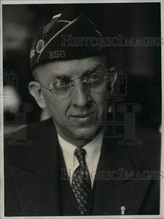 1931 Press Photo Van H Hogan Elected State Commander American Legion - nea33023-Historic Images