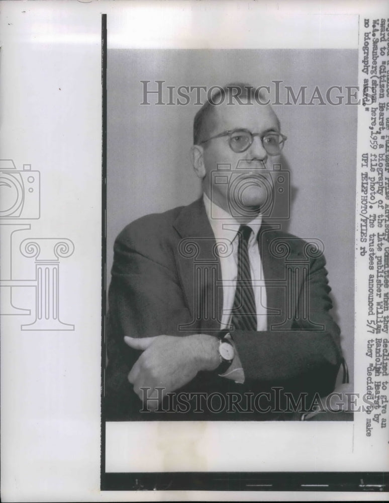 1962 Press Photo Pulitzer Prize Declined Award to Citizen Hearst - nea33125 - Historic Images