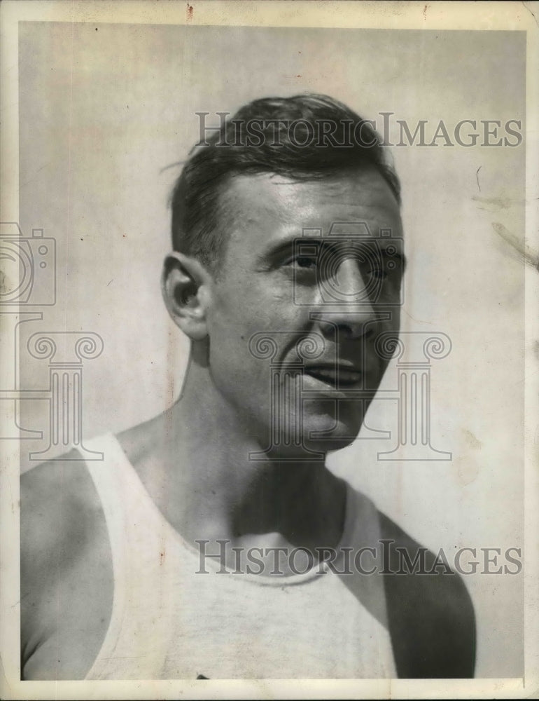 1942 Press Photo Lloyd Hahn, Track and Field Athlete - Historic Images