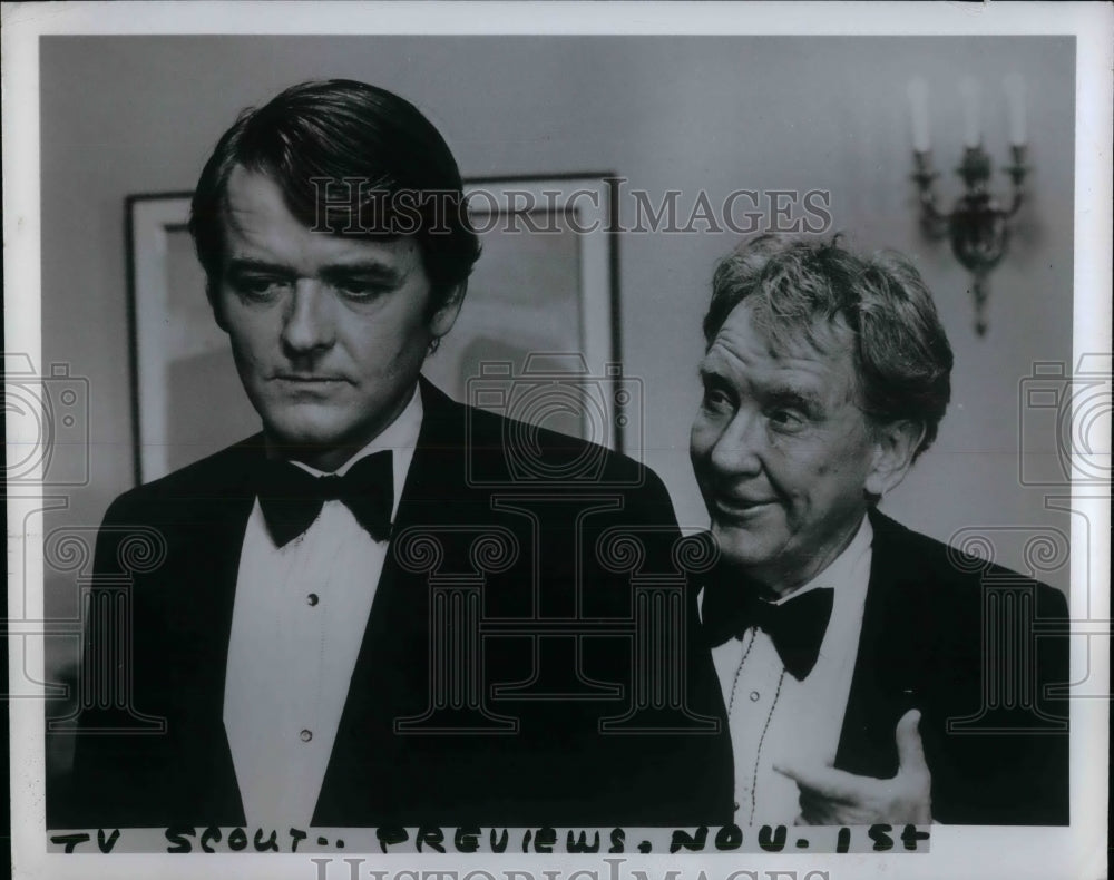 1970 Press Photo Actors Hal Holbrook &amp; Burgess Meredith - Historic Images