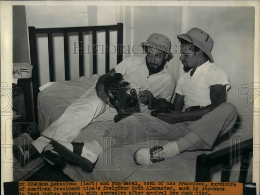 1942 Survivors of Freighter Ruth Alexander by Japanese - Historic Images