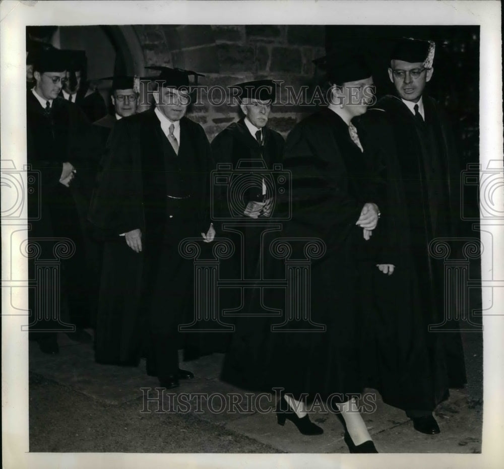 1941 Press Photo Princess Julia,Harold Dodds,Prime Minister Mackenzie King - Historic Images