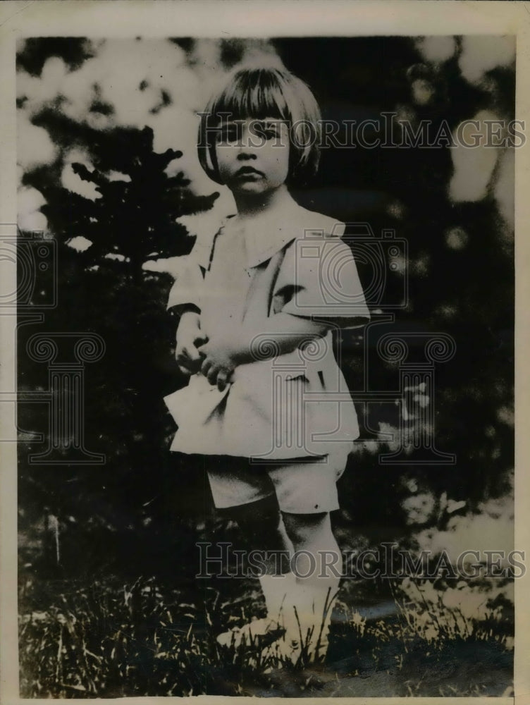 1927 Press Photo Crown Prince Peter On Grounds Of Royal Palace - nea33852 - Historic Images