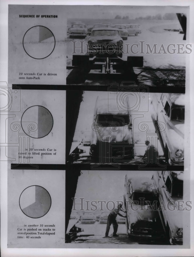 1959 Press Photo A new design for loading &amp; storing autos on ships - Historic Images