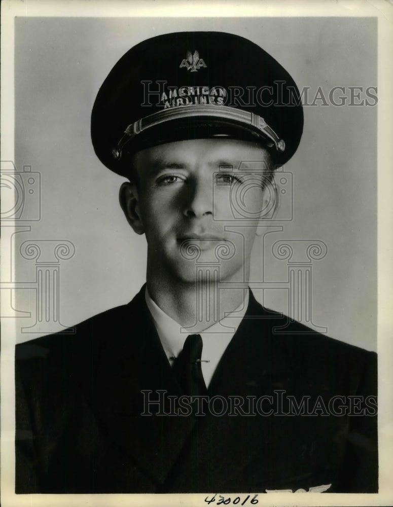 1938 Press Photo James Stroud American Airlines - Historic Images