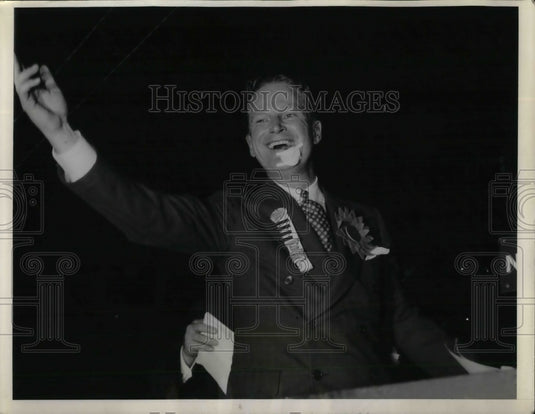 1936 Press Photo GOP's John Hamilton names Alf Landon as GOP pick for president - Historic Images