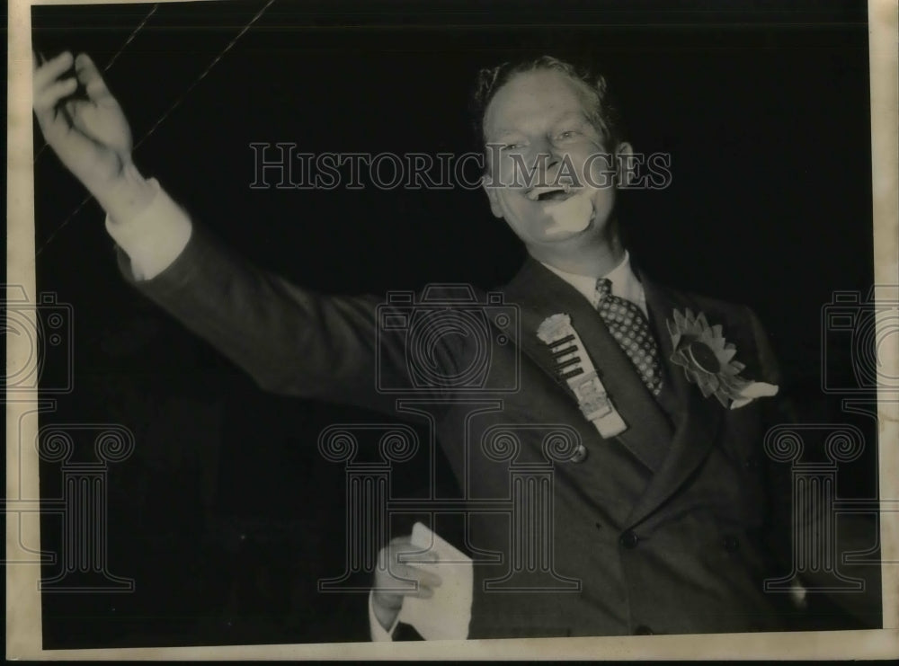 1937 Someone speaking in public.  - Historic Images