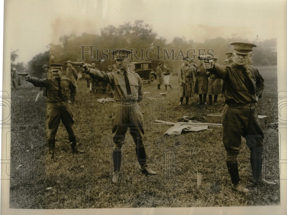 1926 Press Photo Capt Charles Eyper Col Paul Debovoiso & Capt Warren Coon - Historic Images