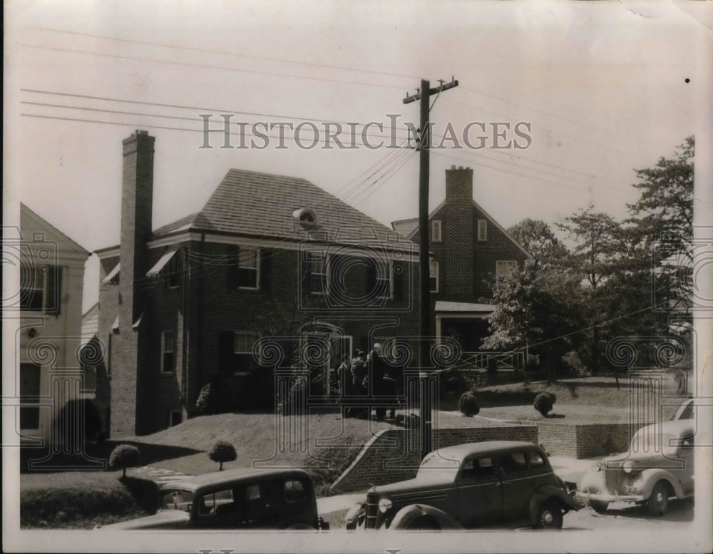 1937 Press Photo Home of Claude E Hamilton Jr General Cousel for Justice Hugo L - Historic Images