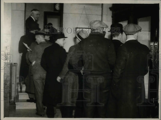 1931 Veterans Bureau Line Half Hour After Veterans Bill Passed - Historic Images