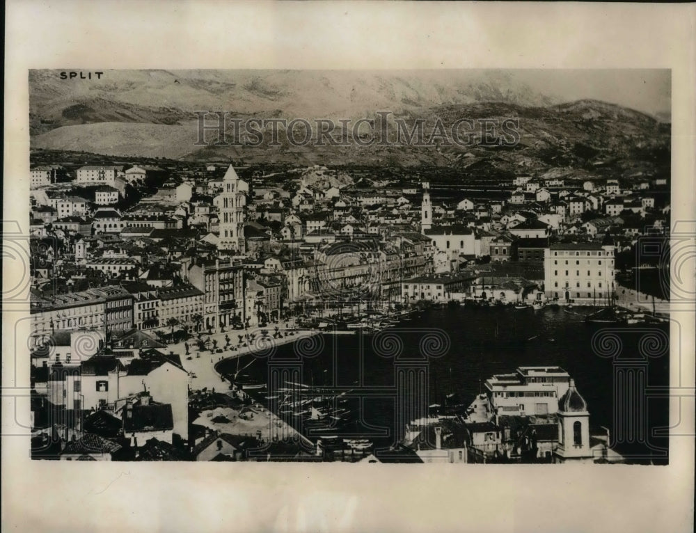 1941 Press Photo Jugoslav Port of Spalato Taken by Italians - Historic Images