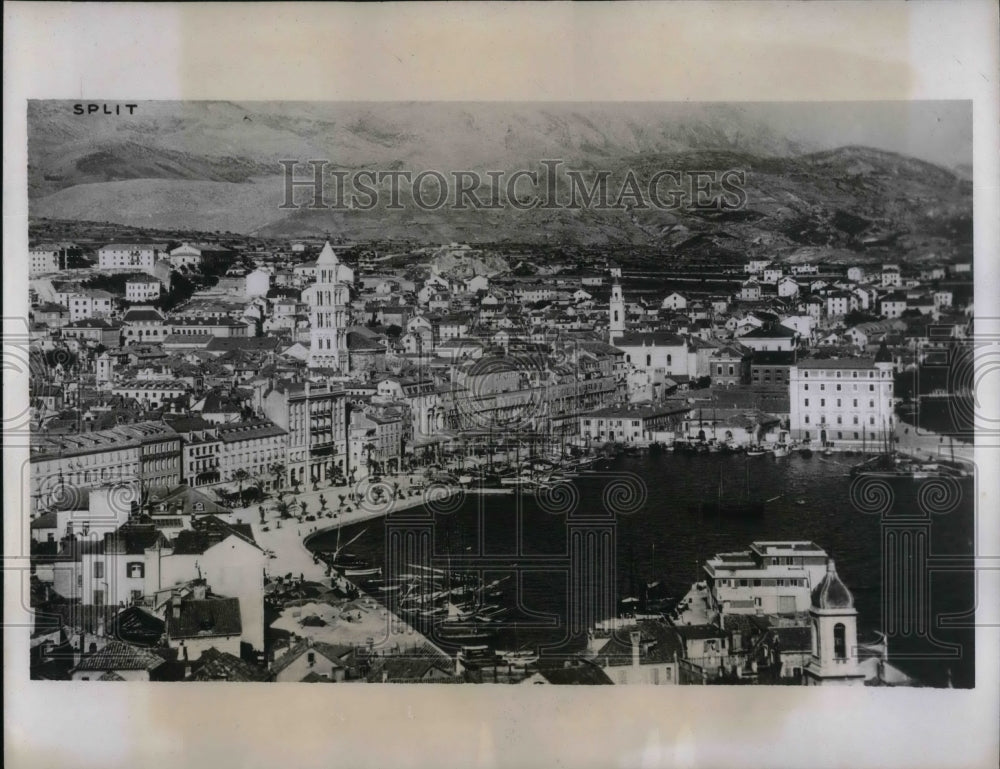 1937 Press Photo City of Split in Jugoslavia - Historic Images