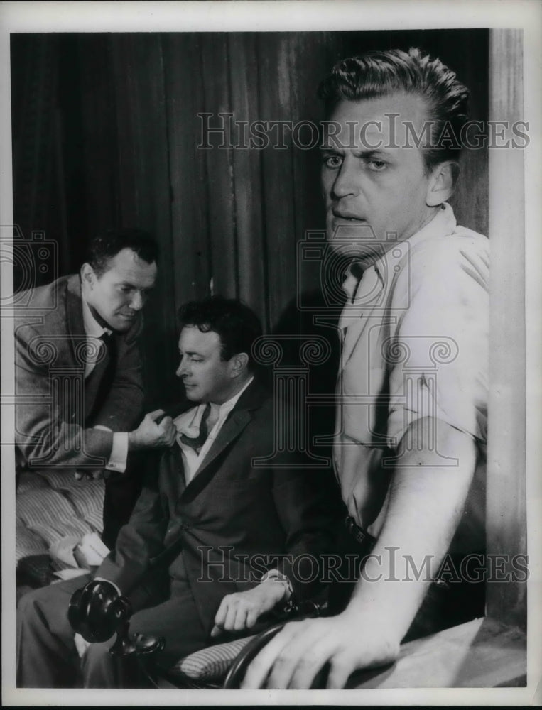 1958 Press Photo James Vickery,John Kellogg,A Powell "Kidnap Story" - Historic Images