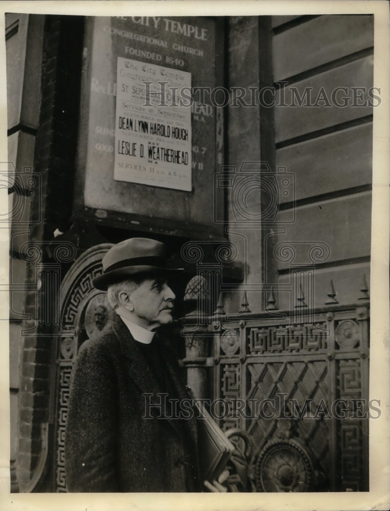 1942 Press Photo Rev. Dr Lynn Harold Hough of Drew Seminary - nea34685 - Historic Images