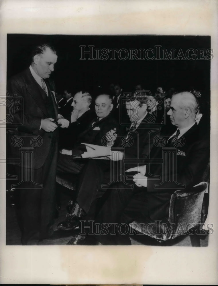 1944 Press Photo Wm Donovan,Van Bittner,D McDonald,P Murray - nea34772 - Historic Images