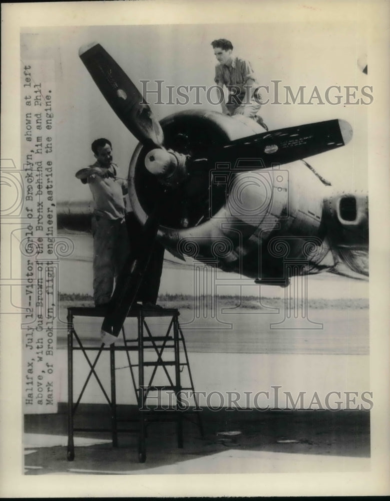 1948 Press Photo Victor Carlo of Brooklyn Pilot - Historic Images