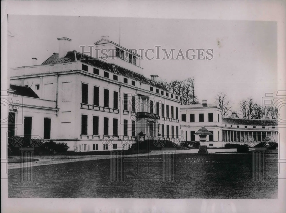1937 Press Photo Soestdijk Palace in Holland where Royal baby to be born - Historic Images