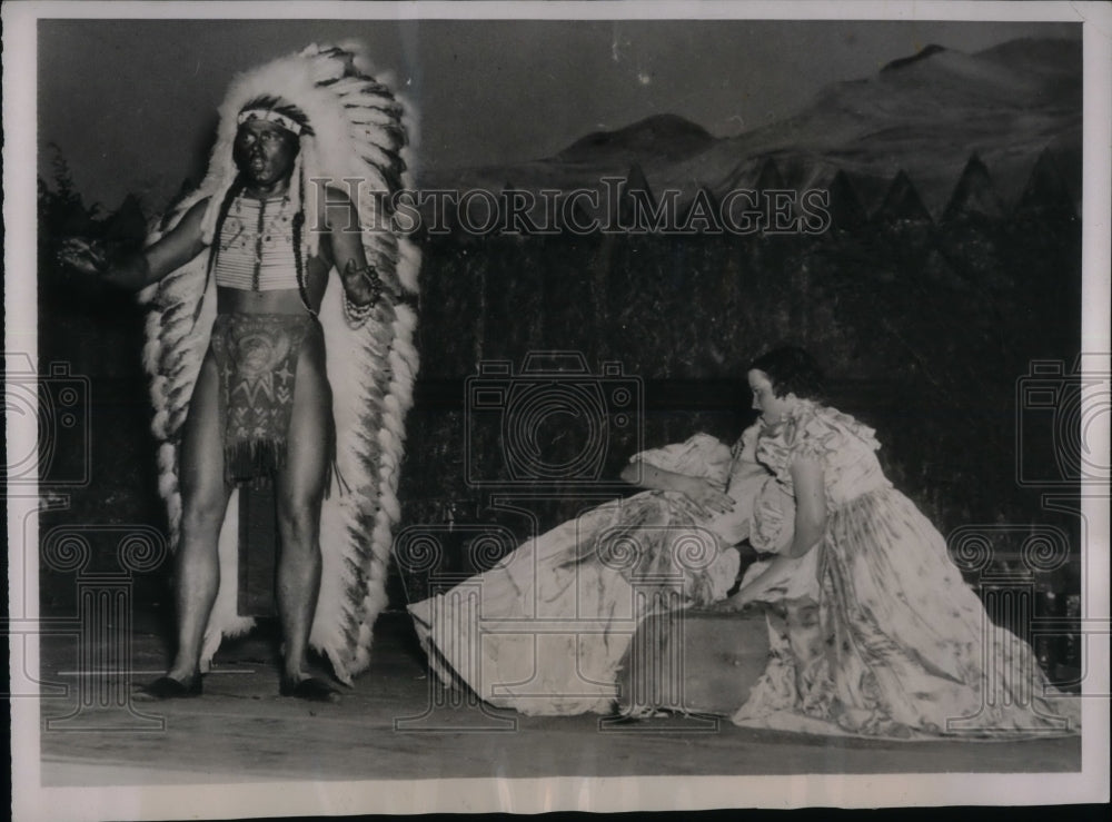 1939 Climactic Scene of Opera &quot;Cynthia Parker&quot;Written by Julia Smith - Historic Images