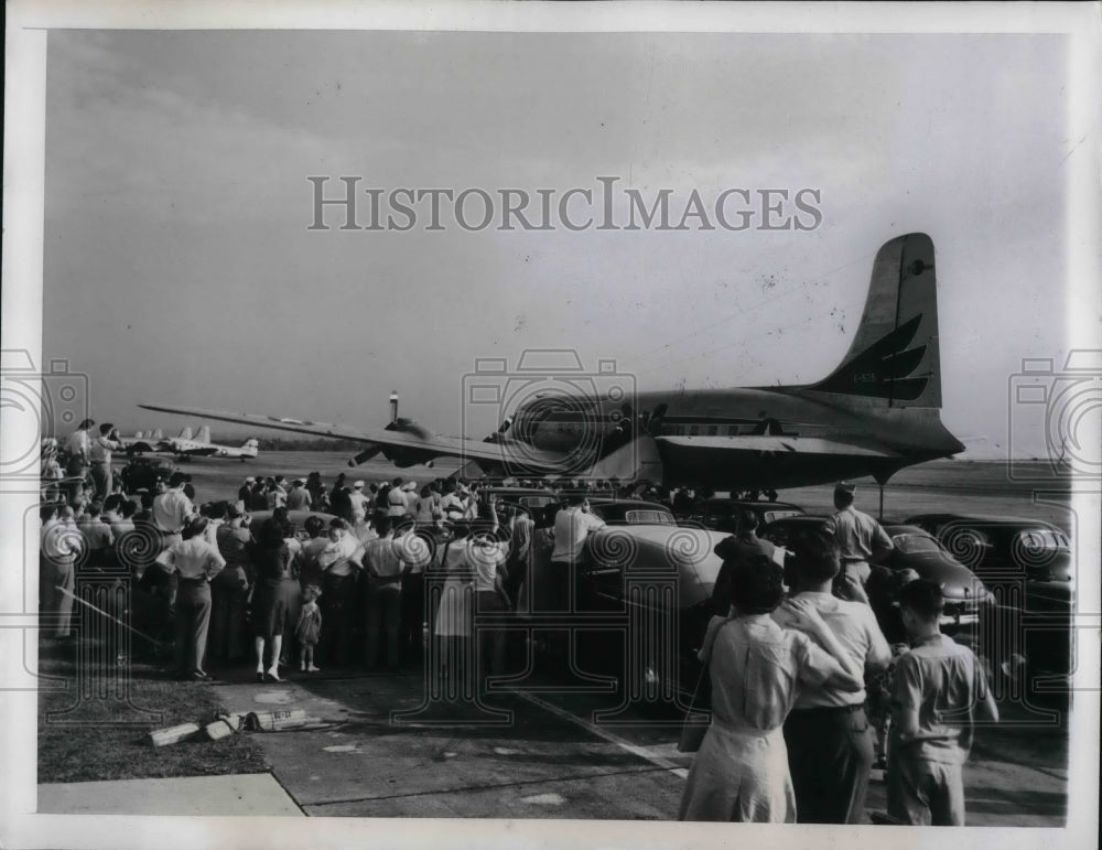 1947 Press Photo President Truman Flies To Brazil - Historic Images