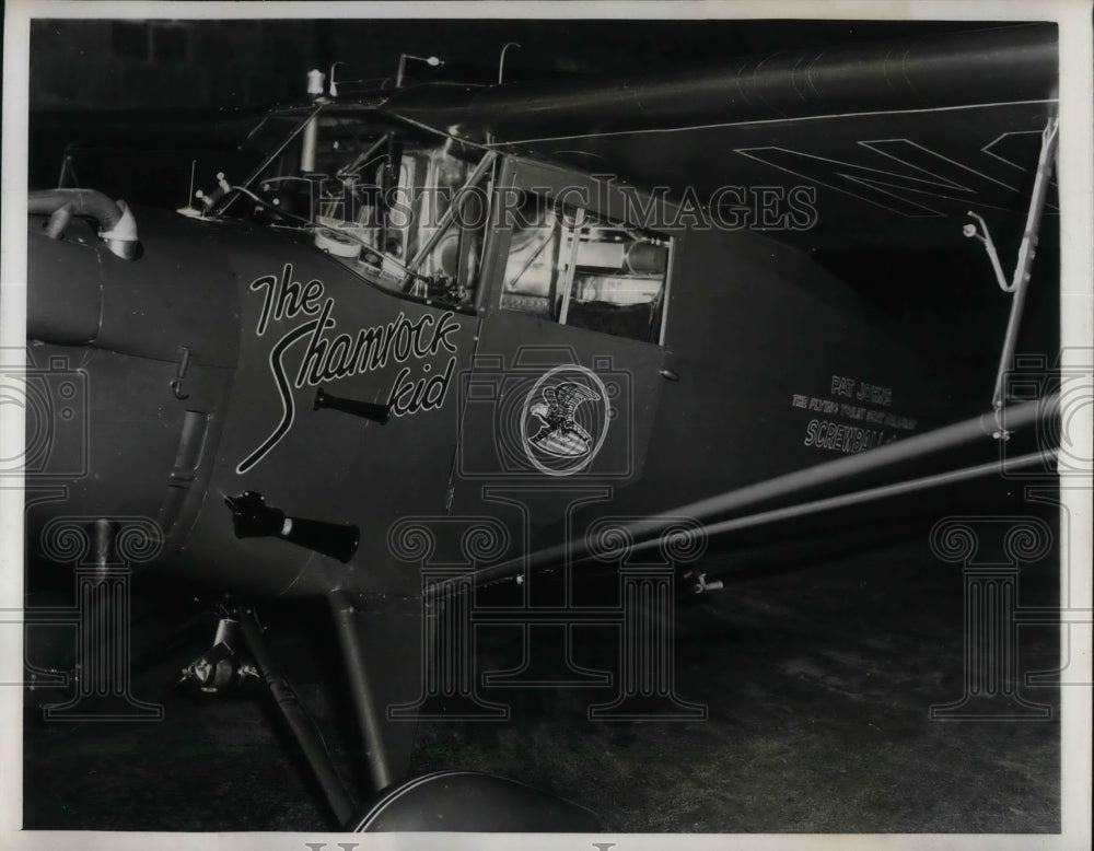 1939 Press Photo Plane of Newman Johns Impounded to Prevent Flight to Ireland - Historic Images