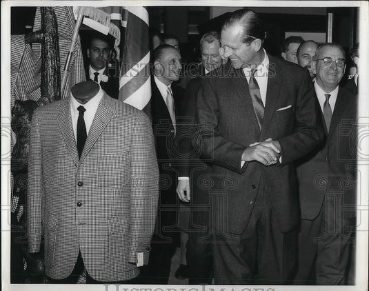 1966 Press Photo Britain's Prince Philip in new British jacket - Historic Images