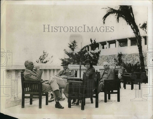 1932 C.Bay,J.Maxwell,J.Perfect, J.Vanderbilt Castle Harbour, Bermuda - Historic Images