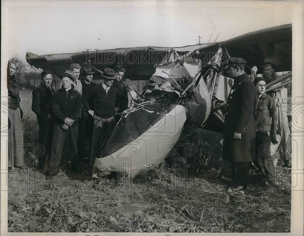 1939 Press Photo Damaged Fairchild monoplane in NY - Historic Images