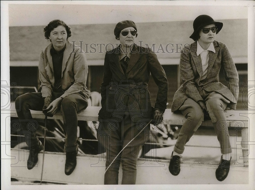 1937 Press Photo Trotters Betty Harriman Mrs. E. Roland Haiirman Mrs. - Historic Images