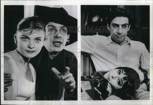 1968 Press Photo Jerry Orbach, Rita Gardner, Jill O'Hara in "Promises, Promises" - Historic Images