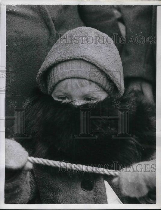 1957 Herbert Fielder Age 3 at Brooklyn Army Base - Historic Images