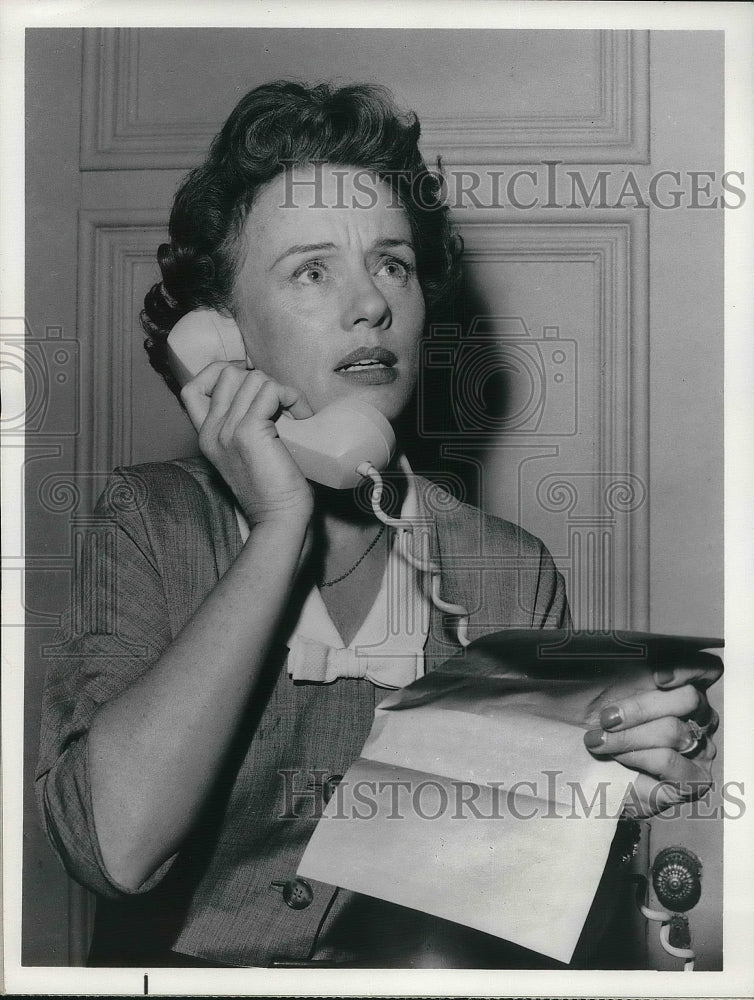 1964 Press Photo Actress Jessica Tandy in &quot;Long Distance&quot; - Historic Images