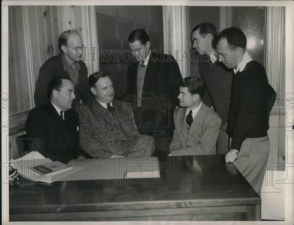 1940 Officials of Vultee Aircraft Company in Conference  - Historic Images