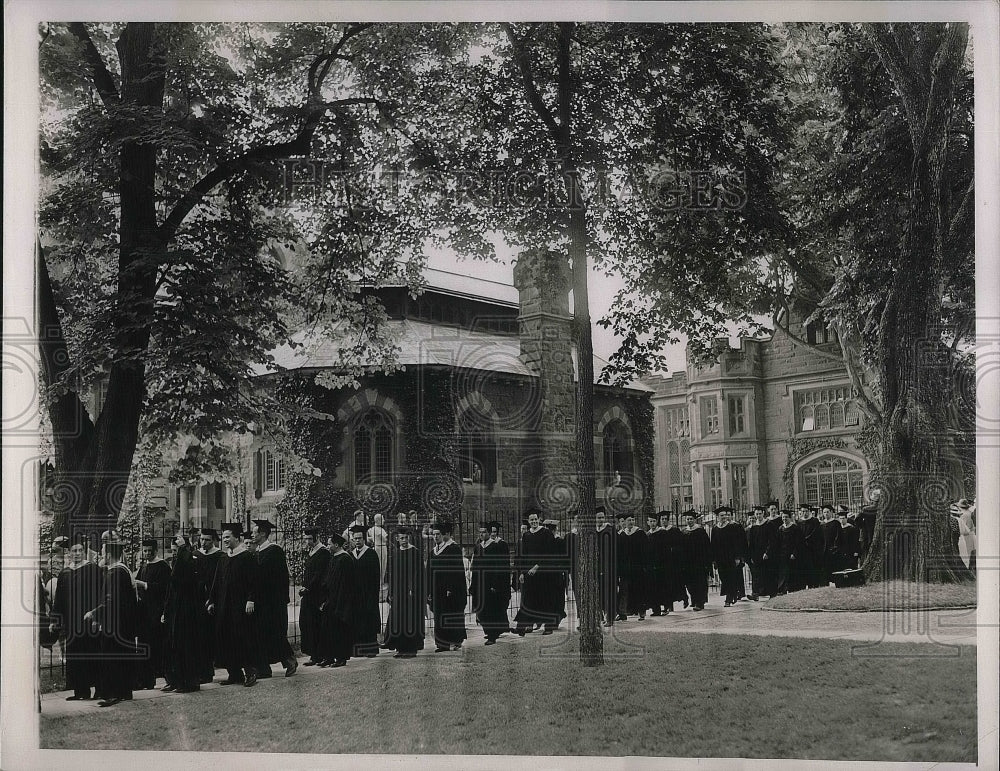 1938 Press Photo Graduating Class of Princeton in Procession - nea35816 - Historic Images
