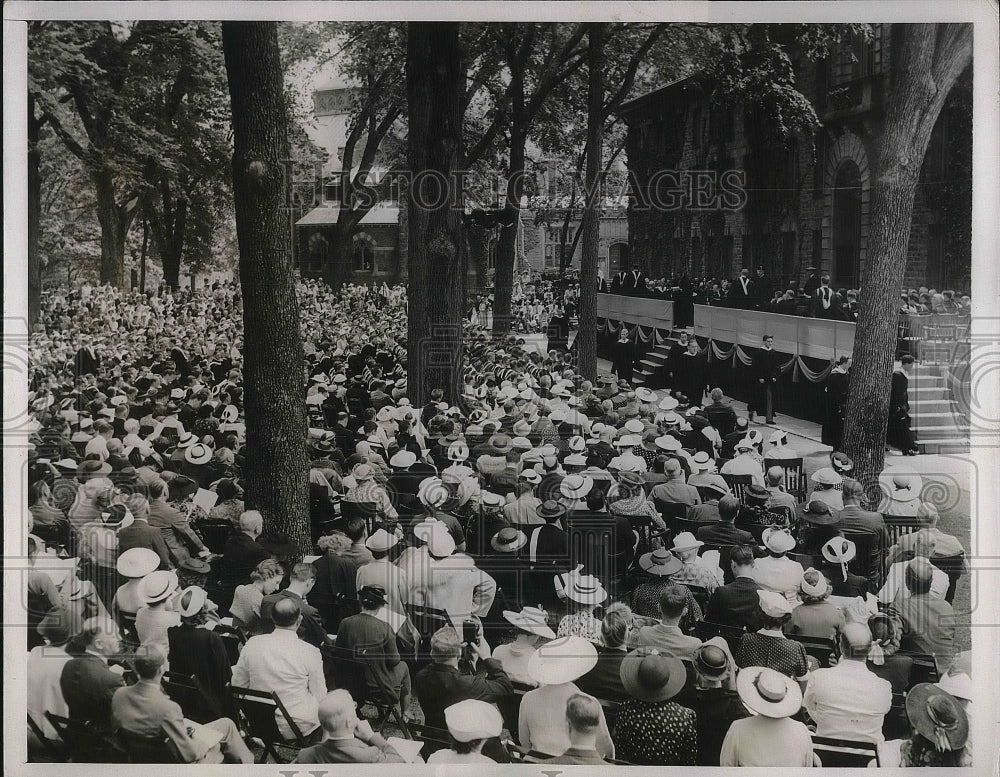 1937 Press Photo Princeton&#39;s 190th Commencement - Historic Images