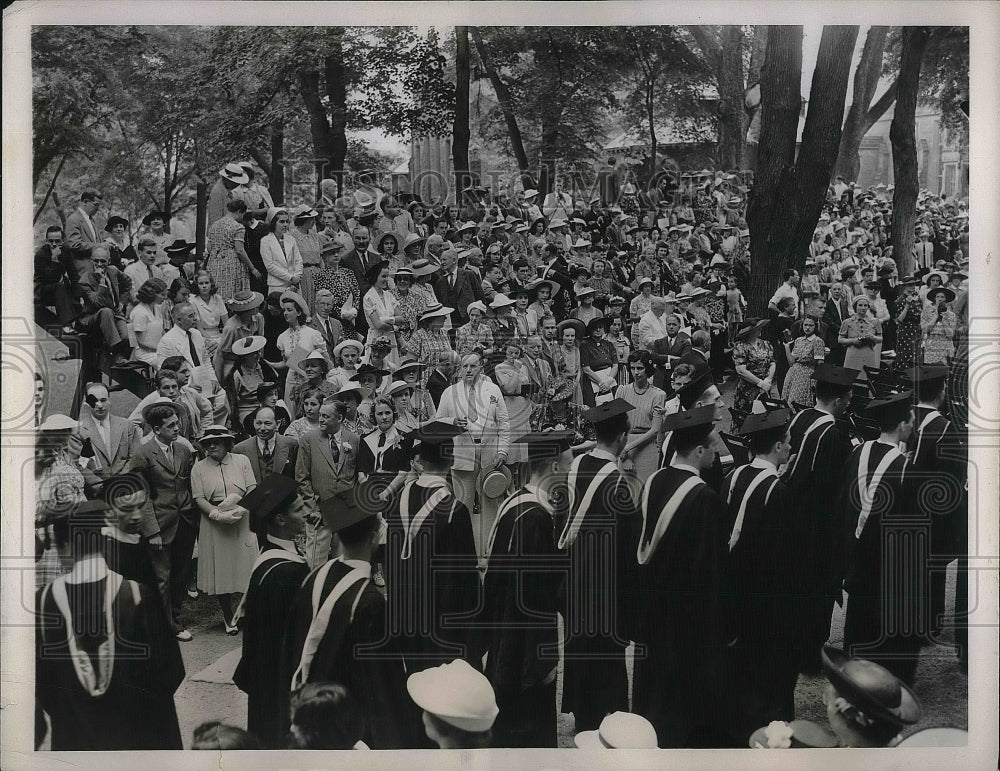 1938 Press Photo Crowd Watches Princeton Commencement - nea35824 - Historic Images