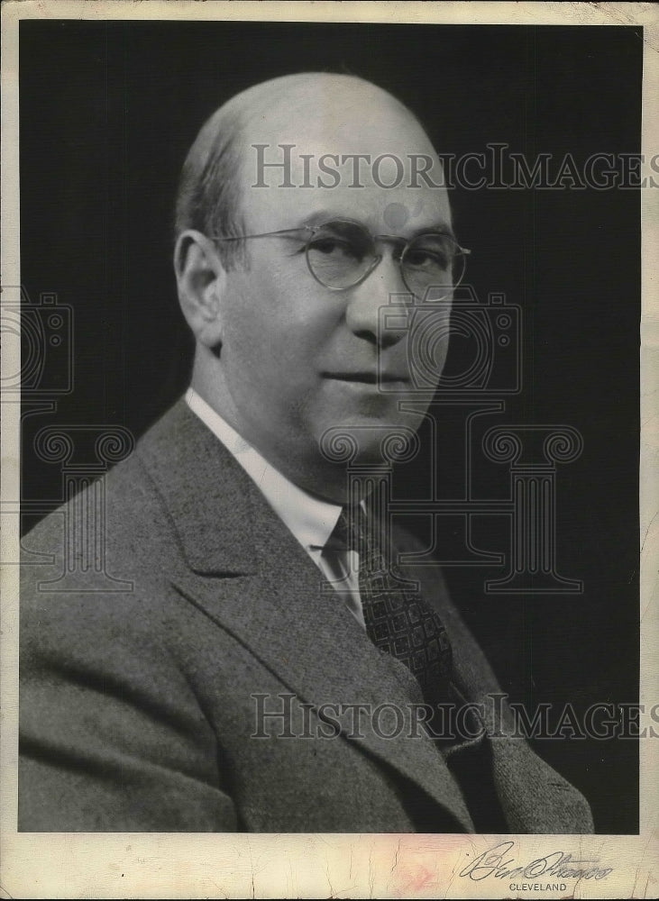 1943 Press Photo Harry E. Affelder, Pres. of Cleveland Welfare Federation. - Historic Images