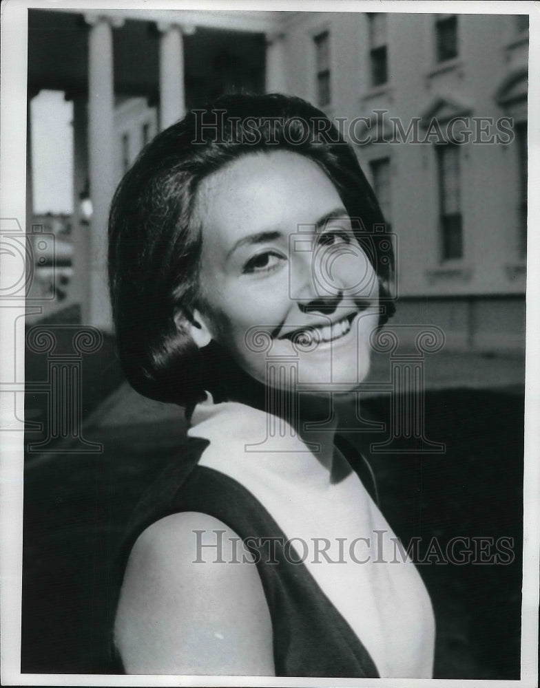 1968 Press Photo Helene Lindow secreton to first lady Mrs. Johnson - nea36091 - Historic Images