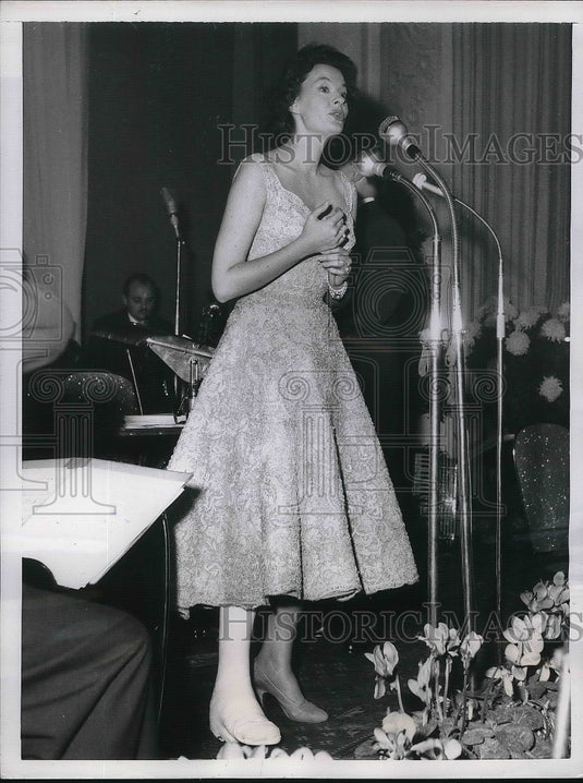 1955 Press Photo Margot Hielscher German Film Star - Historic Images