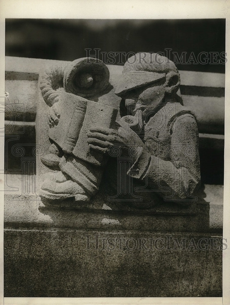 1930 Gargoyle for Princeton Graduate school addition  - Historic Images