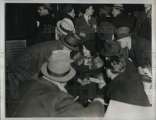 1935 Evelyn Levine Being Interviewed About Surviving Mohawk Disaster - Historic Images