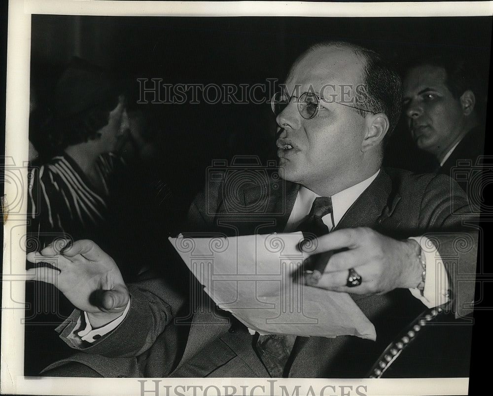 1938 Press Photo Kenneth Lloyd, sec of Mahoning Valley Ind. Council - Historic Images