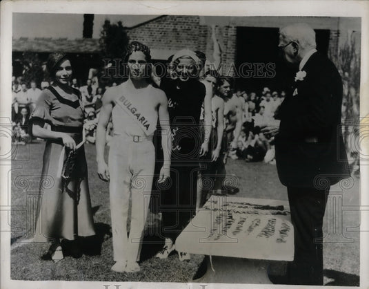 1932 Press Photo Clarita Hunsberger Neher, Georgia Coleman, William May Garland - Historic Images