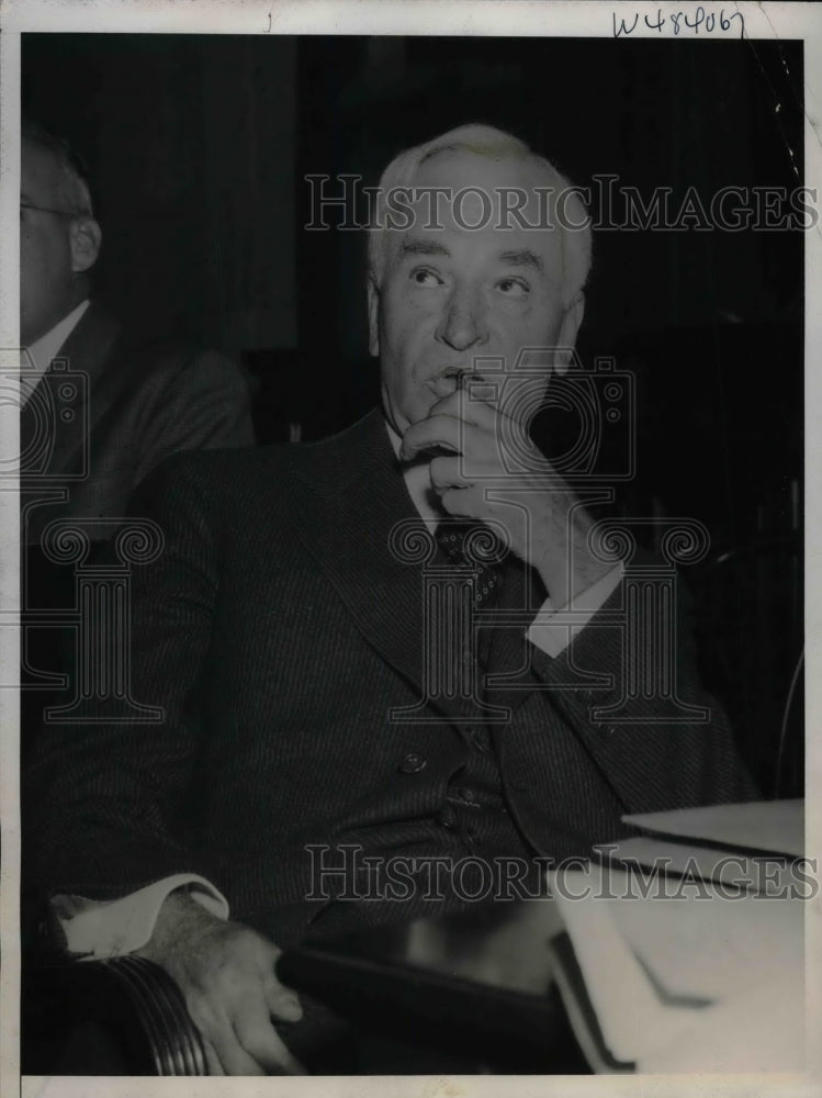 1939 Press Photo Sec. Of State Cornell Hull Appears Before Senate Finance Comm. - Historic Images