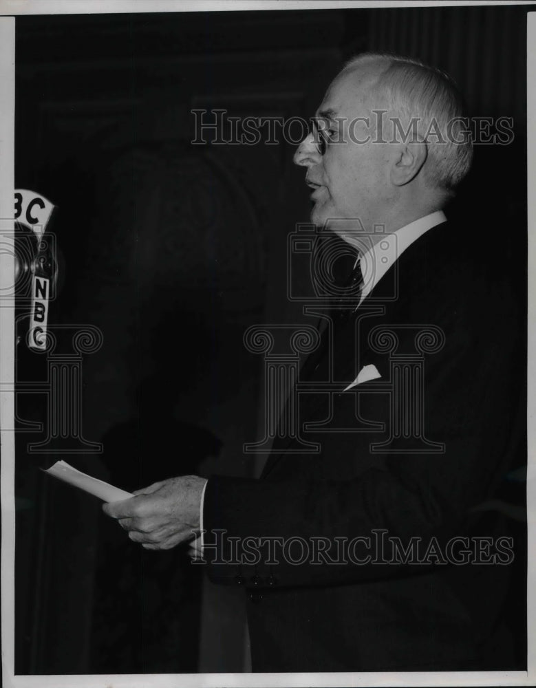 1940 Press Photo Sec. of State Cordell Hull Addresses 8th Scientific Congress - Historic Images
