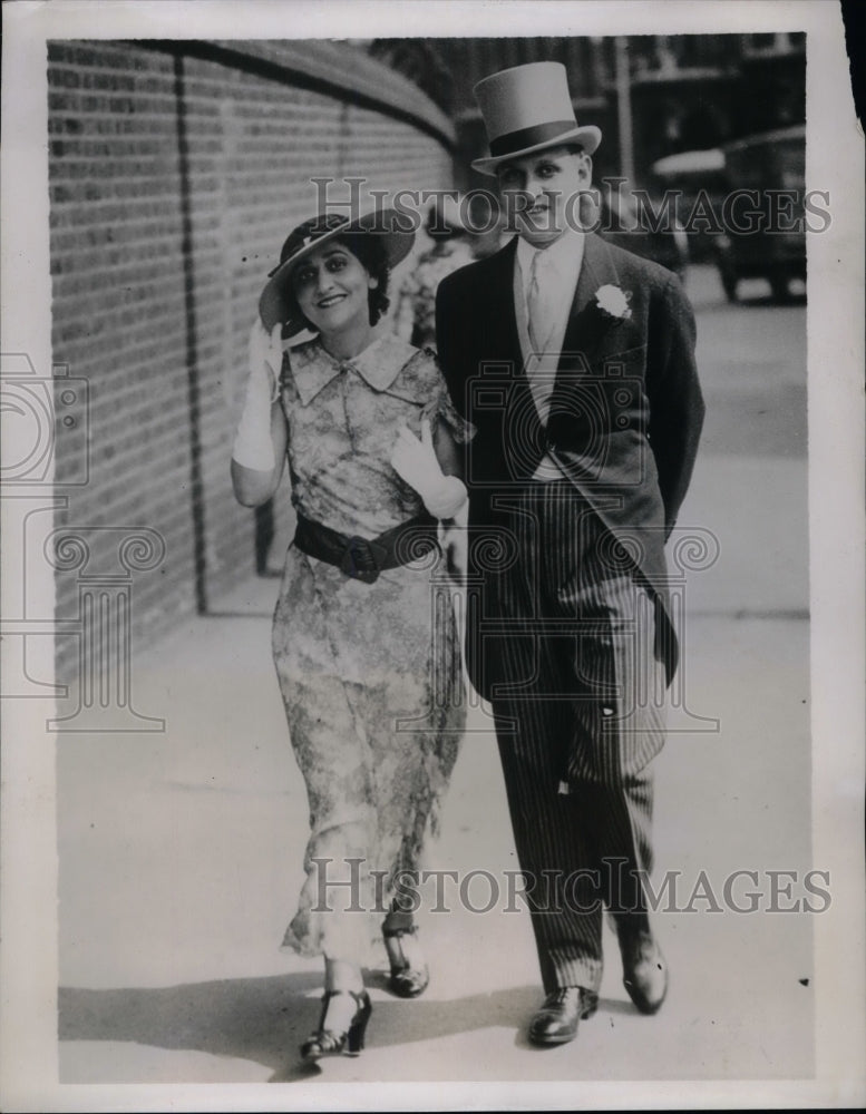 1935 Press Photo Miss Fanny Holtzman and Dr. David Marshall Holtzman - nea36985 - Historic Images