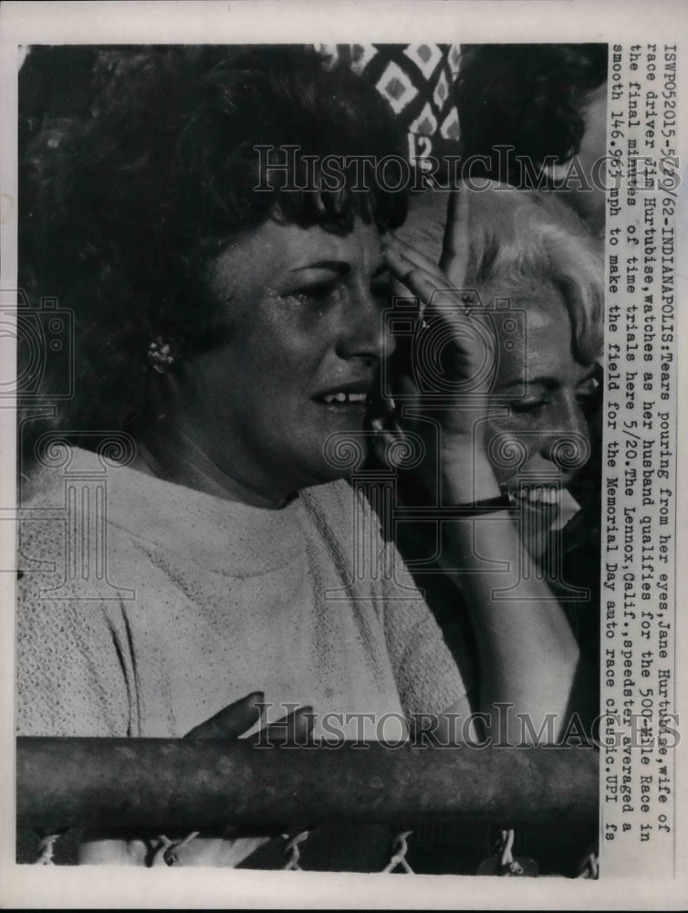 1962 Press Photo Jane Hurtubise wife of race car driver - nea36987 - Historic Images