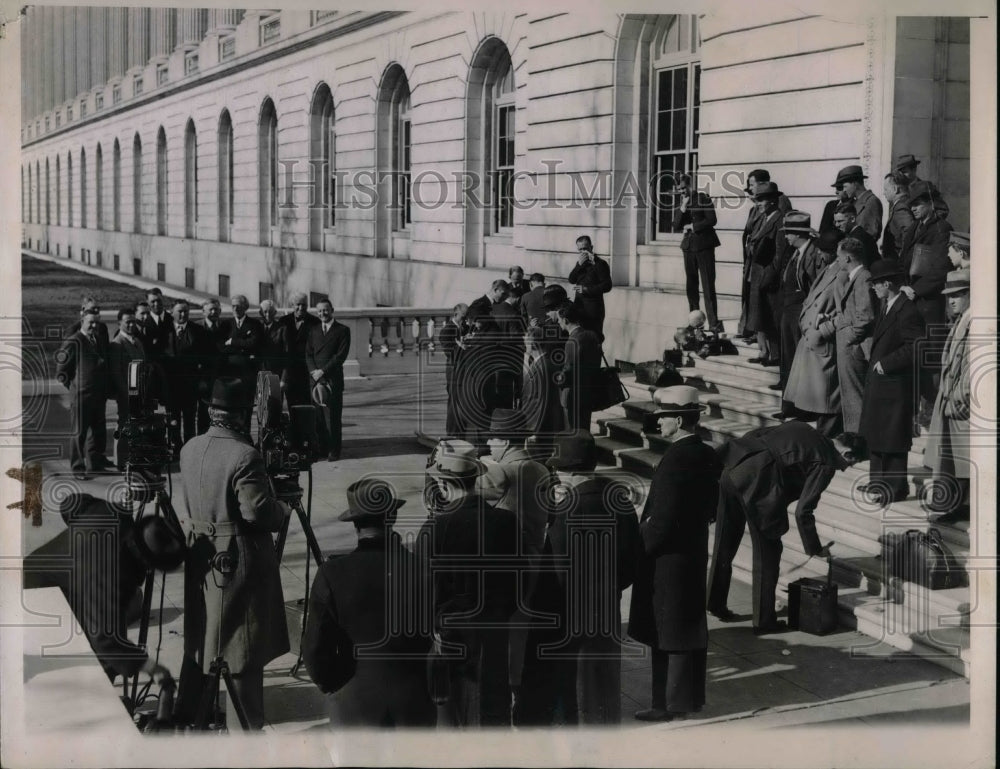 1937 Press Photo US Senators Convening for Congress - Historic Images